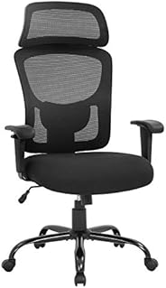 BestOffice 400lbs Wide Seat Executive Desk Lumbar Support Adjustable Armrest Ergonomic Headrest High Back Mesh