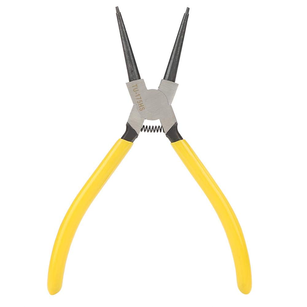 7 Inch Stainless Steel Snap Ring Pliers, Internal/External Hand Tool Retaining Snap Ring Circlip Pliers(TU-175HS)
