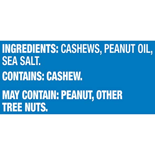 PLANTERS LIGHTLY SALTED CASHEW HALVES & PIECES, 14 OZ CANISTER – CASHEWS ROASTED IN PEANUT OIL – SEASONED WITH SEA SALT – SNACKS FOR ADULTS – RESEALABLE LID FOR LONG-LASTING FRESHNESS – KOSHER