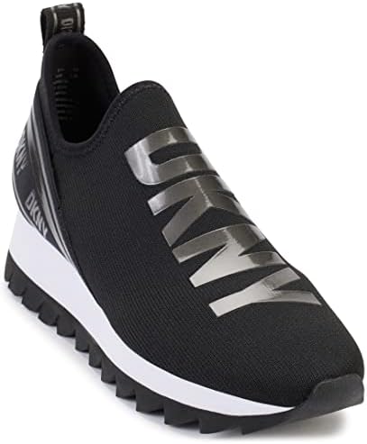 DKNY Damen Sneaker – Bequeme Slip-On Schuhe Mit Gummisohle & Strick-Obermaterial