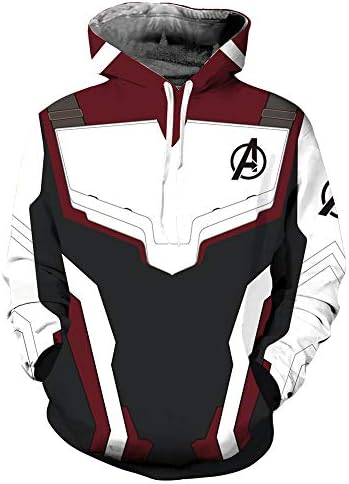 Muswanna87 Fashion Movie Avengers Endgame Quantum Realm Spring Autumn Style Unisex Hoody Hoodie Sweatshirt Pullover Superhero Casual Long Sleeve Hooded Jacket Top Coat Cosplay Costume (B Type,M)
