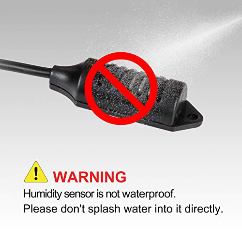 REPTIZOO Digital Thermometer Hygrometer Temperature Controller for Reptile Tank Water Terrarium