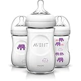 Philips Avent Elephant Natural Bottles, 9 oz, 3 count