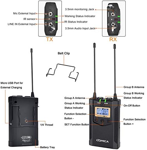 External microphone with 5mm audio jack for $239.00.