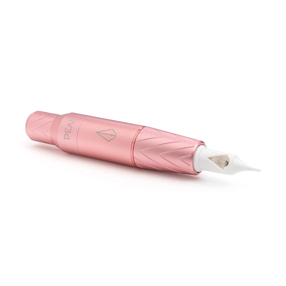 Peak - Elara Pen Makeup Tattoo Machine - Pink - Sleek, Ultra-Lightweight Tattoo Machine, Fully Adjustable Features for Permanent Eyeliner & Lip Blushing