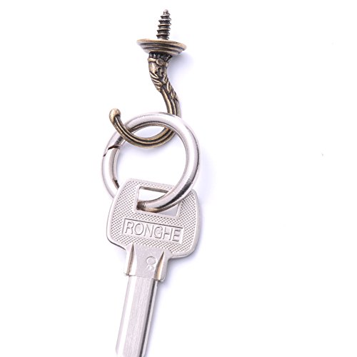 Mike Home 20 Pcs Screw-In Hook Mug Ceiling Cup Coat Towel Cabinet Hook