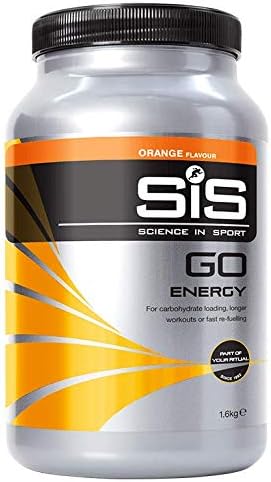 Science In Sport GO Energy Powder Energy Drinks, Orange Flavour, 47g of Carbohydrates, 32 Servings Per 1.6kg