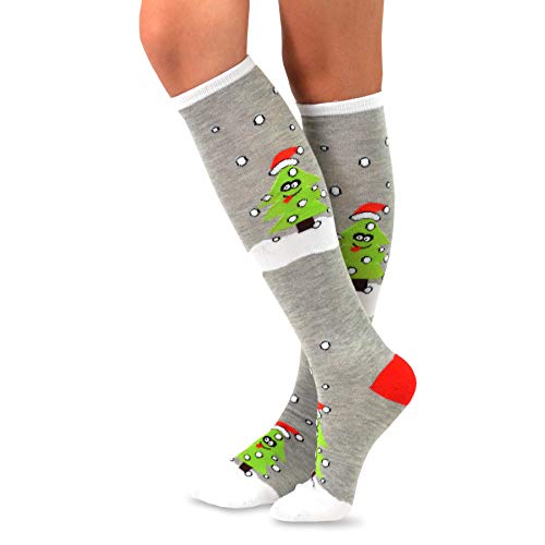 TeeHee Special (Holiday) Women Knee High 9-Pairs Socks with Gift Box (Christmas)