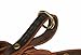 Dean and Tyler Simply Braided Pull Tab Leather Leash, Brown SB