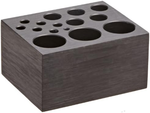 Boekel 110035 Test Tube Block Module, Holds Combination of 3 x 25mm, 5 x 13mm and 6 x 6mm Tubes
