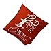 ABASSKY Home Decoration Christmas Pillow Cushion Cover (Red deer)