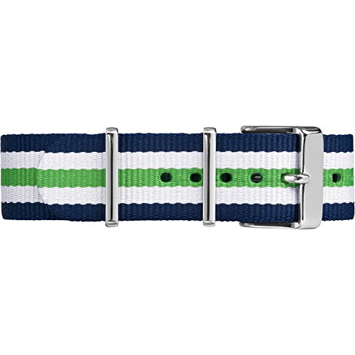 Timex tw7c07000 20mm blue/white/green stripe nato nylon…