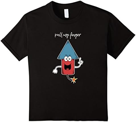 unisex-child Pull My Finger Funny Firecracker Meme T Shirt 12 Black