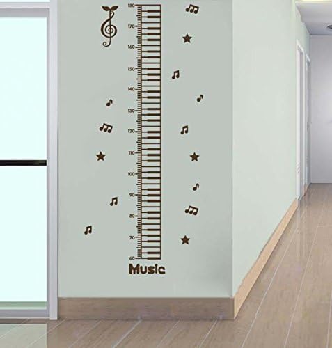 Piano Height Scale Art Decor Wall Decal Removable Vinyl Decorative Sticker Mural by Opulent Way | Easy Peel &amp; Stick on Bedroom, Living, Nursery Room Walls for Beautiful Home, 80cm X 120cm Large Size