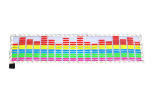 Koolertron 45x11cm Sound music Activated Car Stickers Equalizer Glow with 5 color for cars