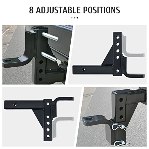 OMT Trailer Hitch Ball Mount with 2.5 Ton Towing Capacity, Class 3 Tow