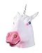 Leegoal Halloween Magical Creepy Adult Unicorn Head Latex Rubber Mask Animal Mask,White
