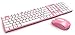 Azio HUE 2 Pink Wireless Keyboard & Mouse Combo (KM508-PN)