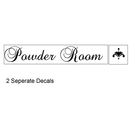 Powder Room Vinyl Decal Bathroom Decor Vinyl Wall Decal Great House Warming Gift Powder Room Wall De - //coolthings.us