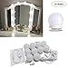 Led Vanity Mirror Lights, 12.5ft Makeup Lights for Vanity Stick on, Natural Daylight Dimmable Bulbs, DIY Ball Lights for Dressing Table Bathroom Wall Mirror Lighting (Mirror Not Included)