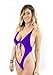 Lena Style Women's Purple Micro Bikini String biknis Monokini Extreme one Piece (Medium)