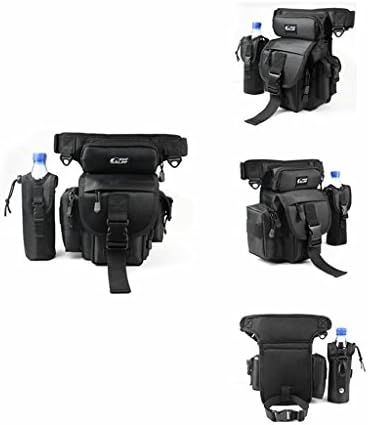 HAJACK Waterproof Outdoor Multifunctional Fishing Tackle Bag Shoulder Bag and Handbag or Waist Bag Fishing Gear Storage for Fishing Hiking Climbing 2 Colors (Black)
