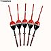 THKFISH Fishing Floats and Bobbers Balsa Wood Floats Spring Bobbers with Oval Slip Bobbers for Crappie Panfish Walleyes Fixed Bobber 1