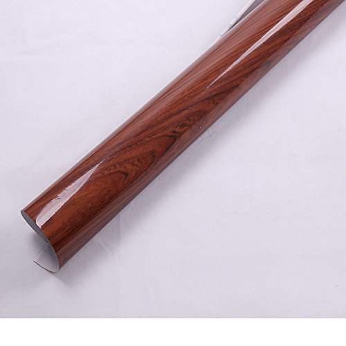 HOHO] Wood Grain Car Vinyl Interior Decal Sticker Car Wrap Film Home Decoration Sticker (124cm50cm) - Thumbnail 3