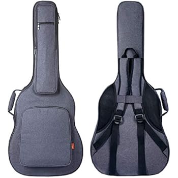 CAHAYA Guitar Bag Reinforced 0.8 Inch Thick Sponge Overly Padded Extra Protection Guitar Case with 5 Pockets,Neck Cradle,Back Hanger Loop for 40 41 42 Inches Acoustic Classical Guitar