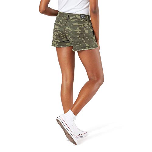 levi's camo shorts womens 