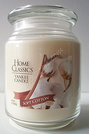 Amazon.com: Yankee Candle Home Classics Soft Cotton Scented Candle
