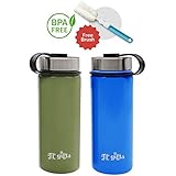 JL Gifts Double-Walled Insulated Stainless Steel Sports Water Bottle (Blue)