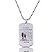 Personalized Dog Tag Necklace Father Son Pendant Birthday Metal Militar Father To Son Gift (To my son)