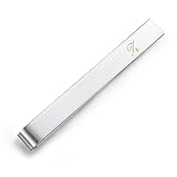 HONEY BEAR Mens Initial Alphabet Letter Tie Clip