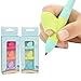 COCODE Pencil Grips Silicone Ergonomic Pen Grippers Writing Aid Grip Posture Correction Tool for Kids Student Toddlers Preschoolers Kindergarten and Adults(3PCS)