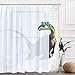 BLEUM CADE Funny Bathing Dinosaur Shower Curtain Bathroom Curtain with 12 Hooks, Durable Waterproof Animal Fun Bath Curtain