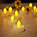ELECAND Premium Flameless Tea Lights-Long Lasting Battery Operated LED Tealights for Wedding Ceremonies or Parties-Realistic Flickering Effect Led Tealight Candles are The Perfect Gift Idea(12 Pack)