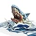 Paper Love Shark Pop Up Card, 3D Popup Greeting Cards, For Fathers Day, Mothers Day, Thank You, Get Well, Graduation, Spring, Valentines Day, Wedding, Anniversary, Birthday, Any Occasion | 5
