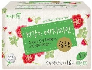 Yejimiin Sanitary Pads Cotton Mild Herb Medium 25cm*16 Pads in a pack