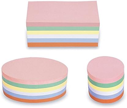 magnetoplan Set of 3 Presentation Cards, Rectangle Oval Round