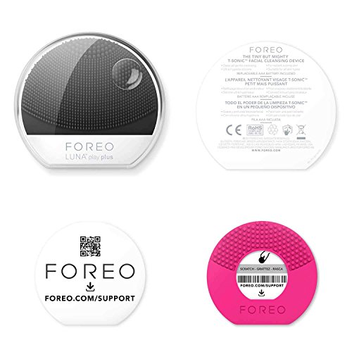 FOREO LUNA play plus: Portable Facial Cleansing Brush, Midnight