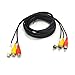 Padarsey® 10ft 3RCA Male to Female Audio Composite Extension Video Cable DVD