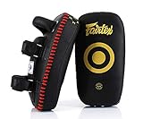 Fairtex KPLC5 Muay Thai Kickboxing Lightweight Thai Pads - Black, Black/Gold