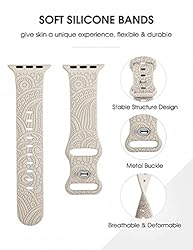 Boho Engraved Band Compatible with Apple Watch Band