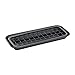 mDesign Metal 2-Piece Sink Tray Caddy for Kitchen Countertops - Removable Grid Insert for Sponges, Scrubbers, Bar Soap, Cleaning Tools - Drainage Grid with Tray - Matte Black