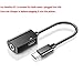 Type C to 3.5mm Audio Adapter, Drift 2 in 1 USB Type C Male to 3.5mm Female Stereo Earphone Converter Adapter & Charging for Xiaomi, Huawei, OnePlus 6T, Moto Z(NOT for Pixel2/2xl)(Black)thumb 2