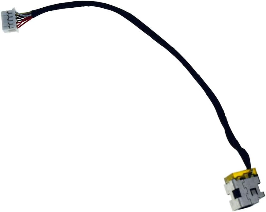 DREZUR DC_in Power Jack with Cable Harness Compatible for HP Pavilion DV6-3000 DV6-3010US DV6-3015SO DV6-3107TU DV6-3015SR DV6-3050US DV6-3051EE Series Laptop 603692-001