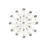 VK Accessories White Snowflake Brooch Pin Shiny Crystal Breastpin for Xmas Nickel Free