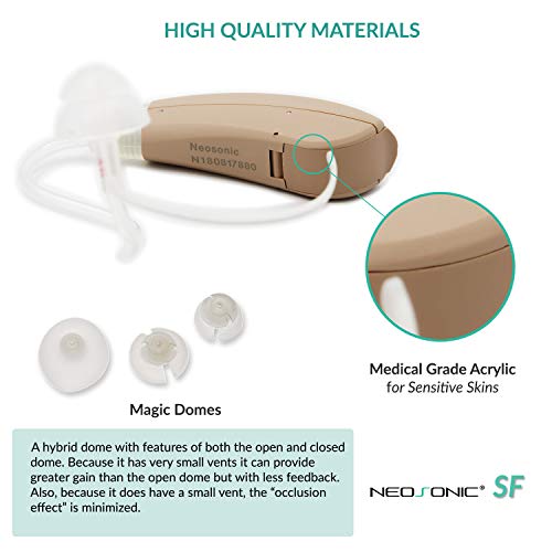 Neosonic SF Self Fitting Hearing Amplifier to Aid and Assist Hearing of Adults and Seniors, Connect to Smartphone via Bluetooth for Hearing Test and Personalized Programming (for Left & Right Ear) - Thumbnail 5