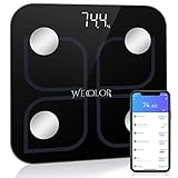 Wecolor Bluetooth Weighing Scale, Smart Body Fat